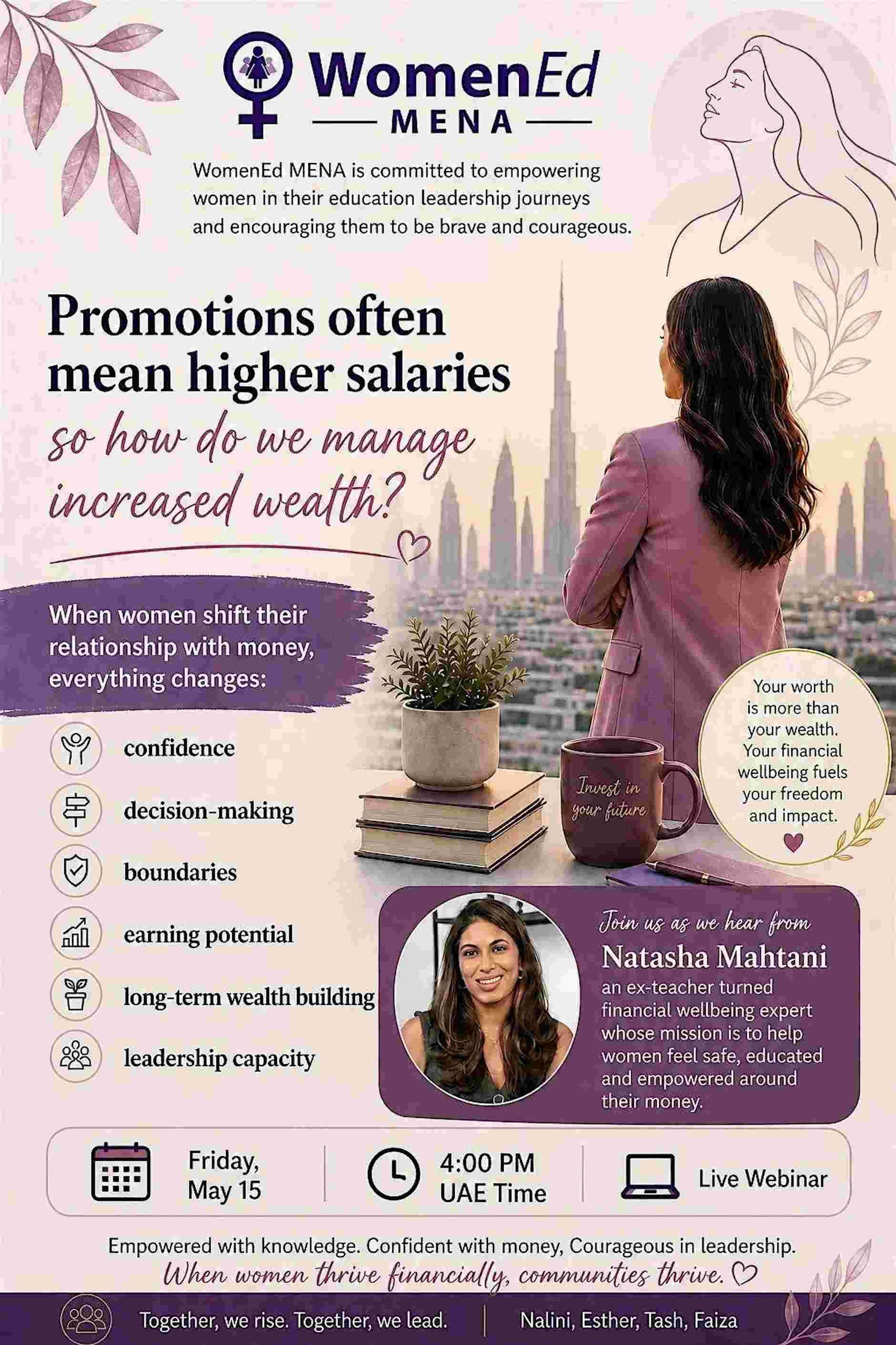 #WomenEd MENA: Money Mindset Magic - managing money