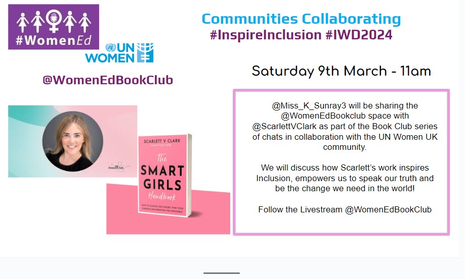 #WomenEd Bookclub: Communities Collaborating #IWD2024 #InspireInclusion